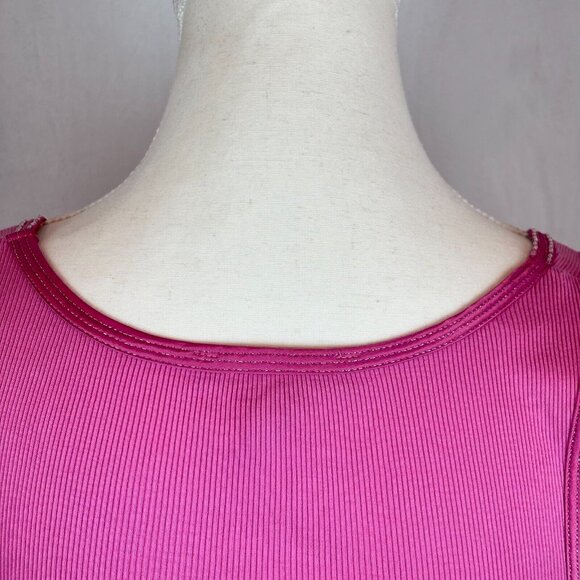 Express Y2K Women's Pink Beaded Sparkle Tank Top Size Medium Retro Colorful 2007 - Picture 5 of 11
